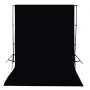 Telón de fondo para fotografía algodón negro 300x300 cm de vidaXL, Fondos - Ref: Foro24-190003, Precio: 42,05 €, Descuento: %