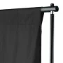 Telón de fondo para fotografía algodón negro 600x300 cm de vidaXL, Fondos - Ref: Foro24-190009, Precio: 62,36 €, Descuento: %