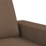 Sillón con taburete tela marrón 60 cm en Sofás | Comprar online en Foru.es