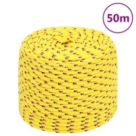 Cuerda de barco polipropileno amarillo 10 mm 50 m de vidaXL, Sogas y cuerdas metálicas - Ref: Foro24-152613, Precio: 23,14 €,...