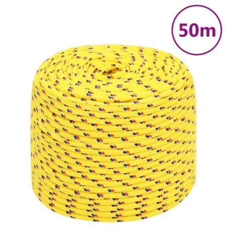 Cuerda de barco polipropileno amarillo 10 mm 50 m de vidaXL, Sogas y cuerdas metálicas - Ref: Foro24-152613, Precio: 23,14 €,...