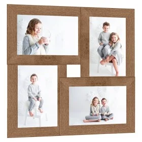 Marco de fotos collage para foto 4x(13x18 cm) marrón claro MDF by vidaXL, Photo frames - Ref: Foro24-332769, Price: 18,82 €, ...