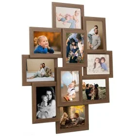 Collagerahmen für Fotos 10x (13x18 cm) hellbraunes MDF von vidaXL, Bilderrahmen - Ref: Foro24-332777, Preis: 33,09 €, Rabatt: %