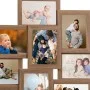 Collage frame for photos 10x(13x18 cm) light brown MDF by vidaXL, Photo frames - Ref: Foro24-332777, Price: 33,09 €, Discount: %