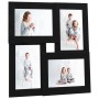 Marco de fotos collage para foto de 4x(10x15 cm) negro MDF de vidaXL, Marcos para fotos - Ref: Foro24-332774, Precio: 17,29 €...