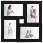 Marco de fotos collage para foto de 4x(10x15 cm) negro MDF de vidaXL, Marcos para fotos - Ref: Foro24-332774, Precio: 17,29 €...