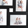 Marco de fotos collage para foto de 4x(10x15 cm) negro MDF de vidaXL, Marcos para fotos - Ref: Foro24-332774, Precio: 17,29 €...