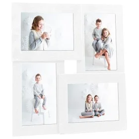 Collage photo frame for 4x photo (13x18 cm) white MDF by vidaXL, Photo frames - Ref: Foro24-332773, Price: 18,63 €, Discount: %