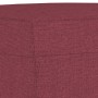 Sofá de 3 plazas con taburete de tela rojo tinto 180 cm en Sofás | Comprar online en Foru.es