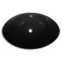 Luxury black ceramic oval sink with drain, 59 x 38.5 cm by vidaXL, Sinks - Ref: Foro24-140680, Price: 67,99 €, Discount: %