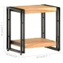 Mesa auxiliar de madera maciza de acacia 40x30x40 cm by vidaXL, Side tables - Ref: Foro24-320683, Price: 77,42 €, Discount: %