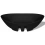 Luxury black ceramic oval sink with drain, 59 x 38.5 cm by vidaXL, Sinks - Ref: Foro24-140680, Price: 67,99 €, Discount: %