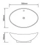 Luxury black ceramic oval sink with drain, 59 x 38.5 cm by vidaXL, Sinks - Ref: Foro24-140680, Price: 67,99 €, Discount: %