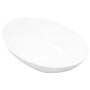 Lavabo ovalado de cerámica blanco 40x33 cm de vidaXL, Lavabos - Ref: Foro24-140674, Precio: 50,61 €, Descuento: %