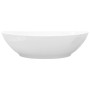 Lavabo ovalado de cerámica blanco 40x33 cm de vidaXL, Lavabos - Ref: Foro24-140674, Precio: 50,61 €, Descuento: %