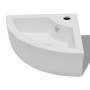 Lavabo con rebosadero blanco 45x32x12,5 cm de vidaXL, Lavabos - Ref: Foro24-140697, Precio: 64,30 €, Descuento: %