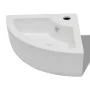White washbasin with overflow 45x32x12.5 cm by vidaXL, Sinks - Ref: Foro24-140697, Price: 77,44 €, Discount: %