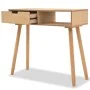 Solid pine wood console table 80x30x72 cm brown by vidaXL, Side tables - Ref: Foro24-244739, Price: 89,47 €, Discount: %