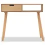 Solid pine wood console table 80x30x72 cm brown by vidaXL, Side tables - Ref: Foro24-244739, Price: 89,47 €, Discount: %