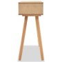 Mesa consola de madera maciza de pino 80x30x72 cm marrón de vidaXL, Mesas auxiliares - Ref: Foro24-244739, Precio: 85,68 €, D...