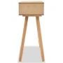 Solid pine wood console table 80x30x72 cm brown by vidaXL, Side tables - Ref: Foro24-244739, Price: 89,47 €, Discount: %