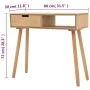 Solid pine wood console table 80x30x72 cm brown by vidaXL, Side tables - Ref: Foro24-244739, Price: 89,47 €, Discount: %
