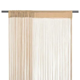 Fringe curtains 2 pieces 100x250 cm beige by vidaXL, Curtains and curtains - Ref: Foro24-132404, Price: 14,63 €, Discount: %