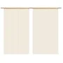 Cortinas de flecos 2 piezas 100x250 cm beige de vidaXL, Cortinas y visillos - Ref: Foro24-132404, Precio: 14,63 €, Descuento: %