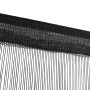 Cortinas de flecos 2 piezas 140x250 cm negras de vidaXL, Cortinas y visillos - Ref: Foro24-132401, Precio: 26,95 €, Descuento: %