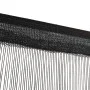 Cortinas de flecos 2 piezas 140x250 cm negras de vidaXL, Cortinas y visillos - Ref: Foro24-132401, Precio: 26,10 €, Descuento: %