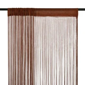 Fringe curtains 2 pieces 100x250 cm brown by vidaXL, Curtains and curtains - Ref: Foro24-132410, Price: 15,26 €, Discount: %