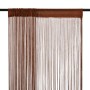 Cortinas de flecos 2 piezas 100x250 cm marrón de vidaXL, Cortinas y visillos - Ref: Foro24-132410, Precio: 21,13 €, Descuento: %