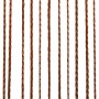 Cortinas de flecos 2 piezas 100x250 cm marrón de vidaXL, Cortinas y visillos - Ref: Foro24-132410, Precio: 21,13 €, Descuento: %