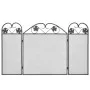 Pantalla de chimenea de 3 paneles hierro negro de vidaXL, Pantallas para chimeneas - Ref: Foro24-242005, Precio: 38,91 €, Des...