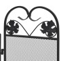 Pantalla de chimenea de 3 paneles hierro negro de vidaXL, Pantallas para chimeneas - Ref: Foro24-242005, Precio: 41,36 €, Des...