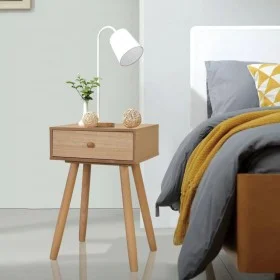 Mesitas de noche 2 uds madera maciza de pino marrón 40x30x61cm de vidaXL, Mesitas de noche - Ref: Foro24-244742, Precio: 103,...