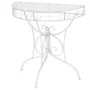 Vintage semicircular metal side table 72x36x74 cm silver by vidaXL, Side tables - Ref: Foro24-245929, Price: 75,98 €, Discoun...