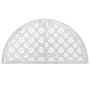 Mesa auxiliar vintage metal semicircular 72x36x74 cm plateada de vidaXL, Mesas auxiliares - Ref: Foro24-245929, Precio: 76,48...