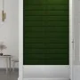 Paneles de pared 12 uds terciopelo verde oscuro 60x15 cm 1,08m² de vidaXL, Recubrimiento de paredes - Ref: Foro24-343837, Pre...