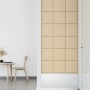 Paneles de pared 12 uds tela color crema 30x30 cm 1,08 m² de vidaXL, Recubrimiento de paredes - Ref: Foro24-343788, Precio: 4...