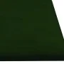 Paneles de pared 12 uds terciopelo verde oscuro 60x15 cm 1,08m² de vidaXL, Recubrimiento de paredes - Ref: Foro24-343837, Pre...
