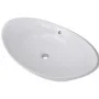 Ovales Waschbecken und Keramik-Überlaufloch 59x38,5 cm von vidaXL, Sinkt - Ref: Foro24-140679, Preis: 85,50 €, Rabatt: %