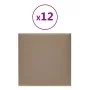 Wall panels 12 pcs cappuccino synthetic leather 30x30 cm 1.08 m² by vidaXL, Wall covering - Ref: Foro24-343803, Price: 45,08 ...