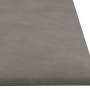 Paneles de pared 12 uds terciopelo gris claro 60x15 cm 1,08 m² de vidaXL, Recubrimiento de paredes - Ref: Foro24-343835, Prec...