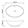 Lavabo ovalado y orificio desbordamiento cerámica 59x38,5 cm de vidaXL, Lavabos - Ref: Foro24-140679, Precio: 96,01 €, Descue...