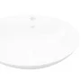 Lavabo de cerámica ovalado con orificio de grifo y rebosadero de vidaXL, Lavabos - Ref: Foro24-140678, Precio: 100,32 €, Desc...