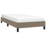 Estructura de cama de tela gris taupe 90x190 cm de vidaXL, Camas y somieres - Ref: Foro24-346684, Precio: 88,12 €, Descuento: %