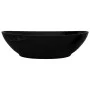 Lavabo ovalado de cerámica negro 40x33 cm de vidaXL, Lavabos - Ref: Foro24-140675, Precio: 55,39 €, Descuento: %