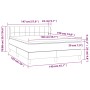 Cama box spring con colchón tela color crema 140x190 cm de vidaXL, Camas y somieres - Ref: Foro24-3126242, Precio: 413,30 €, ...