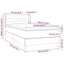Box spring bed with taupe gray fabric mattress 90x190 cm by vidaXL, Beds and slatted bases - Ref: Foro24-3129757, Price: 311,...